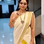 Aswathy Sreekanth Instagram - ചിങ്ങം നന്നാവട്ടെ, ഓണവും ❣️ @alameen_fashion_jewels @mukeshmuralimakeover @styledbysavu