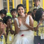 Athulya Ravi Instagram - What a memorable day it was ❤️ cherishing every moment and every person who gave me so much love ❤️ love you all ❤️ #excelinstitutions M&H @mac3makeoverstudio ❤️ 👗 @shyn_fascino @fascinodresses_by_shyn ❤️