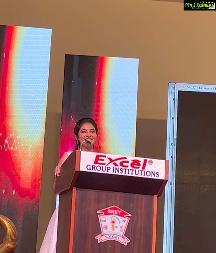 Athulya Ravi Instagram - What a memorable day it was ❤️ cherishing every moment and every person who gave me so much love ❤️ love you all ❤️ #excelinstitutions M&H @mac3makeoverstudio ❤️ 👗 @shyn_fascino @fascinodresses_by_shyn ❤️