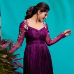 Athulya Ravi Instagram - 💜 #purpleshades #purplelove ! Outfit @issadesignerstudio 👗 Stylist @manogna_gollapudi M&H @mua_vijisharath Earrings @deepagurnani ❤️