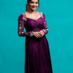 Athulya Ravi Instagram - 💜 #purpleshades #purplelove ! Outfit @issadesignerstudio 👗 Stylist @manogna_gollapudi M&H @mua_vijisharath Earrings @deepagurnani ❤️