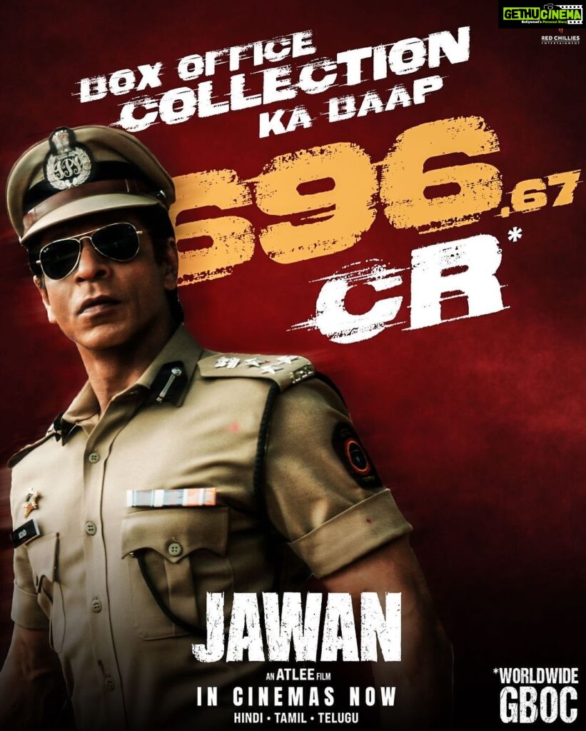 Atlee Kumar Instagram - Jawan conquering the Box Office like a soldier!😎 Book your tickets now! https://linktr.ee/Jawan_BookTicketsNow Watch #Jawan in cinemas - in Hindi, Tamil & Telugu.
