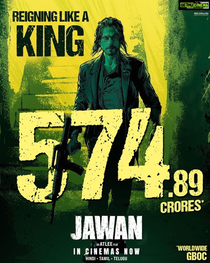 Atlee Kumar Instagram - The box office is running high with King Khan!✨🔥 Have you watched it yet? Go book your tickets now! https://linktr.ee/Jawan_BookTicketsNow Watch #Jawan in cinemas - in Hindi, Tamil & Telugu.