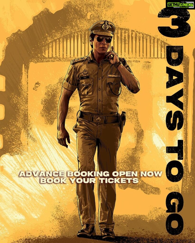 Atlee Kumar Instagram - Countdown alert! The clock is ticking, and in just 3 days, ‘Jawan’ hits the big screen! Advance booking now open, book your tickets! https://m.paytm.me/jawan #Jawan releasing worldwide on 7th September 2023, in Hindi, Tamil & Telugu.