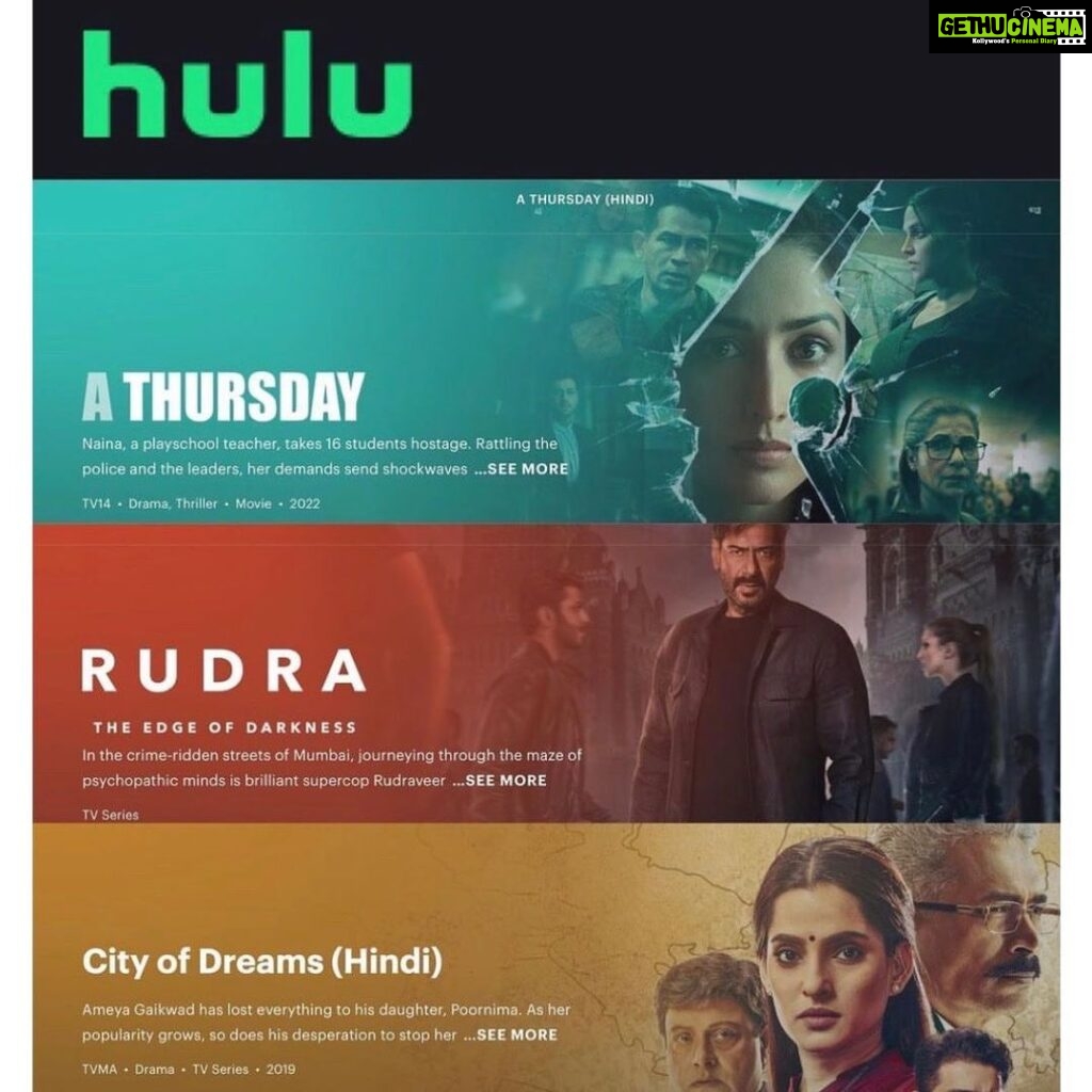 Atul Kulkarni Instagram - 3 of the Most popular works of mine are available on Hulu in the USA and Hotstar in India.