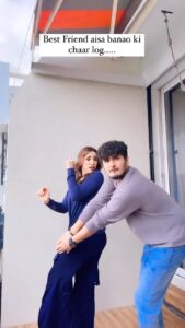 Bhavin Bhanushali Instagram - Best Friend >>> Boyfriend 😂 @afshaa_khan_ 
#comedy #couplevideos #trending