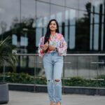 Bhavya Gowda Instagram - 🌸 MUA: @makeoverby_divyagowda Hairstyle by: @artistry_by_pushpa Captured by: @pkstudiophotography LuLu Hypermarket, Bengaluru
