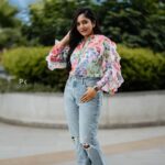 Bhavya Gowda Instagram - 🌸 MUA: @makeoverby_divyagowda Hairstyle by: @artistry_by_pushpa Captured by: @pkstudiophotography LuLu Hypermarket, Bengaluru
