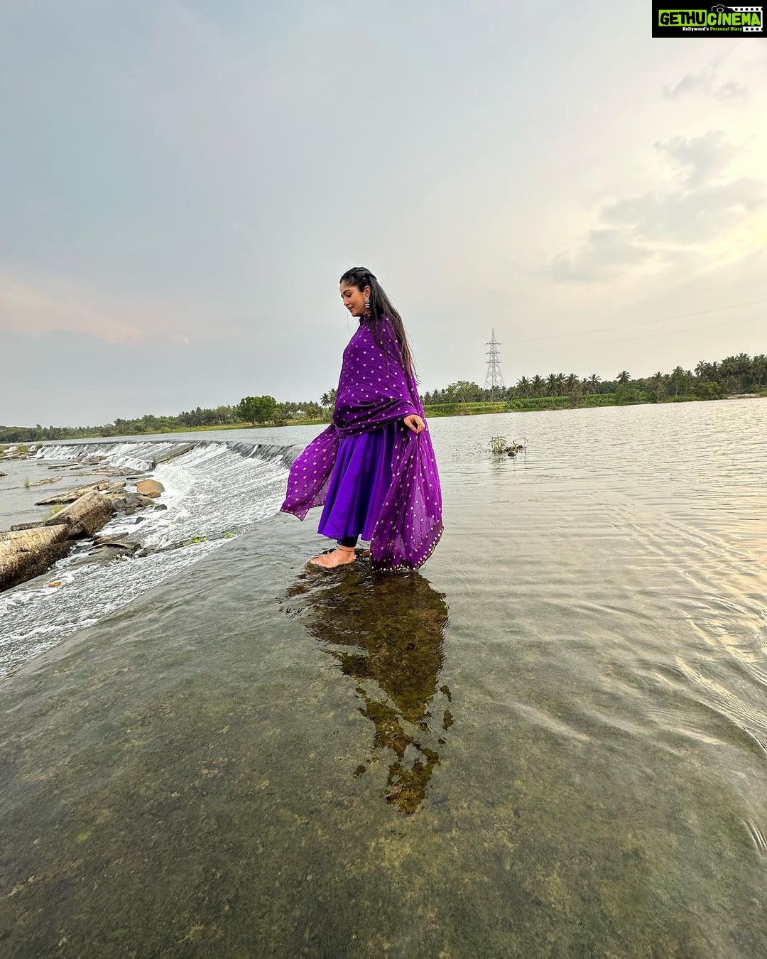Bhavya Gowda Instagram - 💜 Outfit: @eena_couture