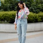 Bhavya Gowda Instagram - 🌸 MUA: @makeoverby_divyagowda Hairstyle by: @artistry_by_pushpa Captured by: @pkstudiophotography LuLu Hypermarket, Bengaluru