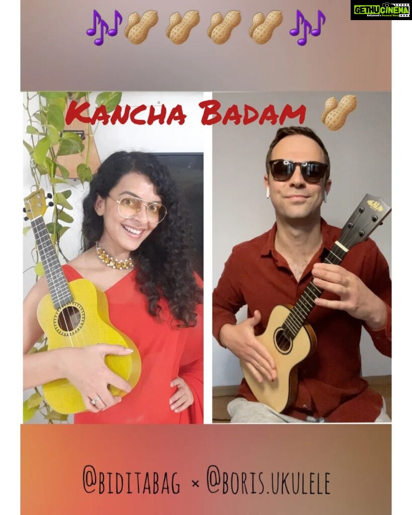 Bidita Bag Instagram - Happy International mother language day. #21stfebruary #KanchaBadam by #bhubanbadyakar will always remain special as it resonated with people from diverse backgrounds, all over the world, making it the trend, which it is today. 🥰 Thank you @boris.ukulele for giving me this lovely opportunity to achieve my first singing collaboration, that too in #Bengali Made a thumbnail as reel cover, but instagram glitches made the photo disappear #internationalmotherlanguageday