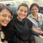 Bidita Bag Instagram – Made new friends in flight.
Hello @singhakshara 😍🤗❤️
Note: Took mask off just for the selfie