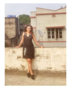 Bidita Bag Instagram - Wearing this beautiful little black Halter Neck Dress with an exclusive artwork by my dear friend @aninditaa_bose 😍❣️
Curated for the @145east
Photos by Daddy Bag
#littleblackdress #gamcha #artwork
#aninditaabose #145east