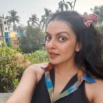 Bidita Bag Instagram - Wearing this beautiful little black Halter Neck Dress with an exclusive artwork by my dear friend @aninditaa_bose 😍❣️ Curated for the @145east Photos by Daddy Bag #littleblackdress #gamcha #artwork #aninditaabose #145east