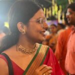 Bidita Bag Instagram – Annual #DurgaPuja ritual with @sudhishkamath after years 😅
#pandalhopping 🥳
#durgapujo #happydussehra