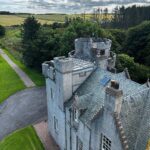 Bruna Abdullah Instagram - The castle was built in the early 14th century but destroyed in the winter of 1308–1309 in the Wars of Independence. After being owned by the Comyns up until 1375,it was subsequently granted to the Earls of Ross. It was rebuilt in 1380 after the daughter of the 5th Earl married Sir Alexander Fraser of Cowie. In 1545, a second, round, tower, a courtyard and outbuildings were added to the original main square tower. In 1896, the two towers were restored and its central building rebuilt by Jenkins & Marr for Sir John Duthie, a barrister. In the late Victorian period the castle, by now almost a ruin after a 1915 fire, was purchased and restored by the wealthy Duthie family of Aberdeen. In 1934, it returned to the Fraser family after being bought by Lord Saltoun, a direct descendant of the 8th Laird. Flora Fraser, 21st Lady Saltoun, and her husband, Captain Alexander Ramsay of Mar, who was one of Queen Victoria's great-grandchildren, lived there for a while. Their daughter, Katharine Fraser, Mistress of Saltoun, took possession of the castle in 1997.During the Second World War, the castle was used as the Officers' Mess for nearby RAF Fraserburgh. Cairnbulg Castle