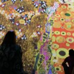 Bruna Abdullah Instagram - The exhibition of Gustav Klimt’s Gold in Motion at @fabriquedeslumieres Amsterdan . Gustav Klimt (July 14, 1862 – February 6, 1918) was an Austrian symbolist painter and one of the most prominent members of the Vienna Secession movement. Klimt is noted for his paintings, murals, sketches, and other objets d'art. Klimt's primary subject was the female body,and his works are marked by a frank eroticism. Amongst his figurative works, which include allegories and portraits, he painted landscapes. Among the artists of the Vienna Secession, Klimt was the most influenced by Japanese art and its methods. Fabrique des Lumières