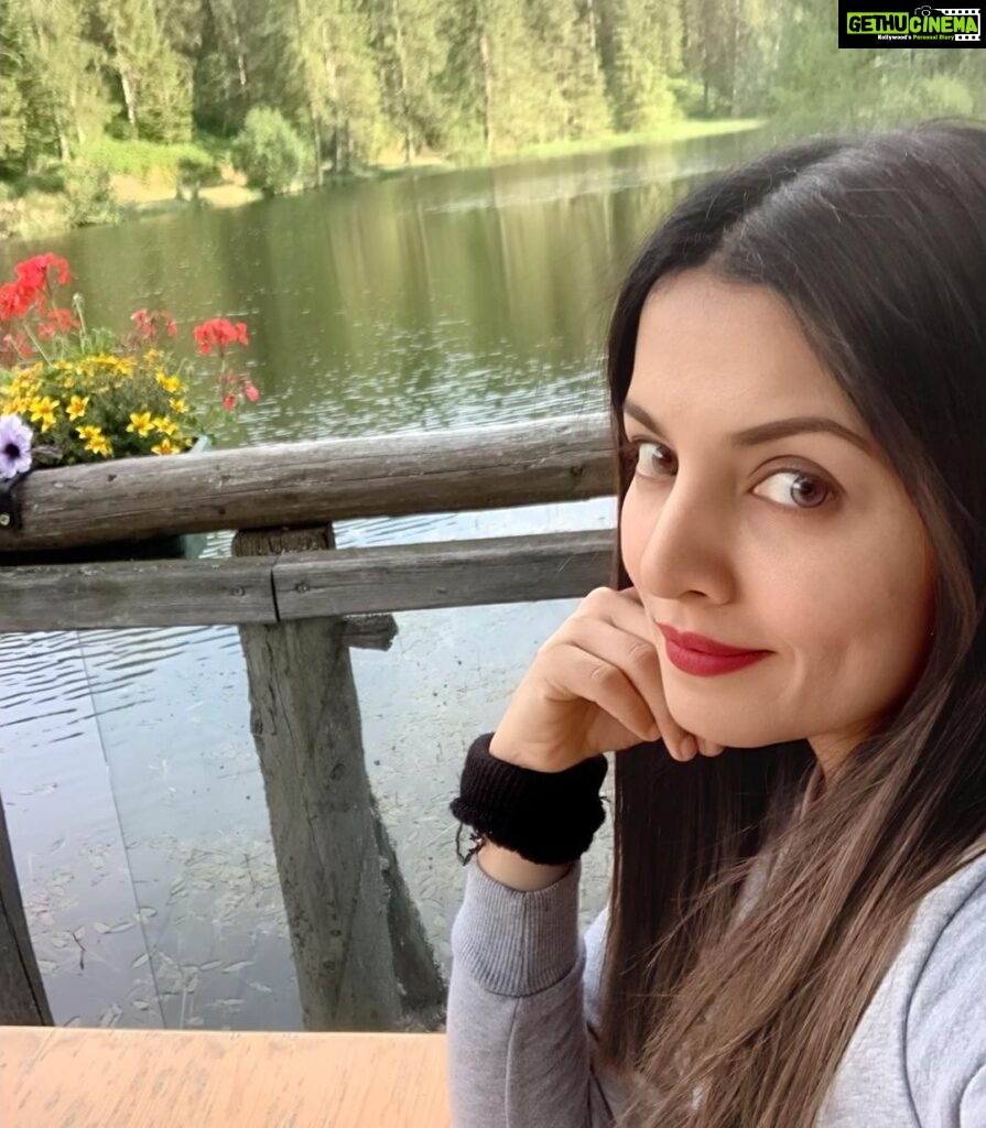 Celina Jaitly Instagram - Staying close to the serenity of this lake to meet my own peace of mind… #celinajaitly #celina #celinajaitley #lake #austria #österreich #austriangirl #indiangirl #mountainlife #naturelover #celinainnature #missindia #missuniverso Austria, Europe