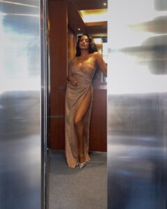 Chandrika Ravi Instagram - Tonight for the Indian Sports Honours 🇮🇳 Mumbai, Maharashtra