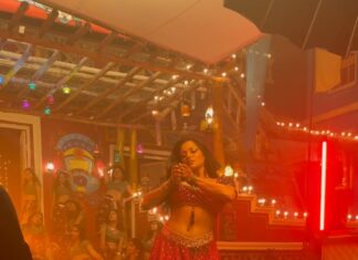 Chandrika Ravi Instagram - 1 year ago today on set for Maa Bava Manobhavalu 💃🏽