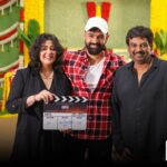 Charmy Kaur Instagram - With the blessings of Lord Shiva 🔱 The Pooja ceremony of #DoubleISMART commenced in Hyderabad 🪔 Ustaad @ram_pothineni 🤗Dashing Director #PuriJagannadh 🤩 Shoot Begins on July 12th❤️‍🔥 Mass Action Entertainer at the cinemas on MARCH 8th, 2024💥 @vish_666 @PuriConnects