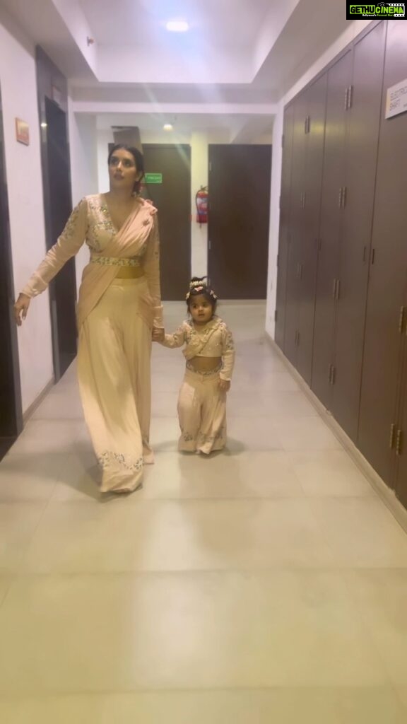 Charu Asopa Instagram - My cute little Radha❤️🧿 Outfits from @littleens_official