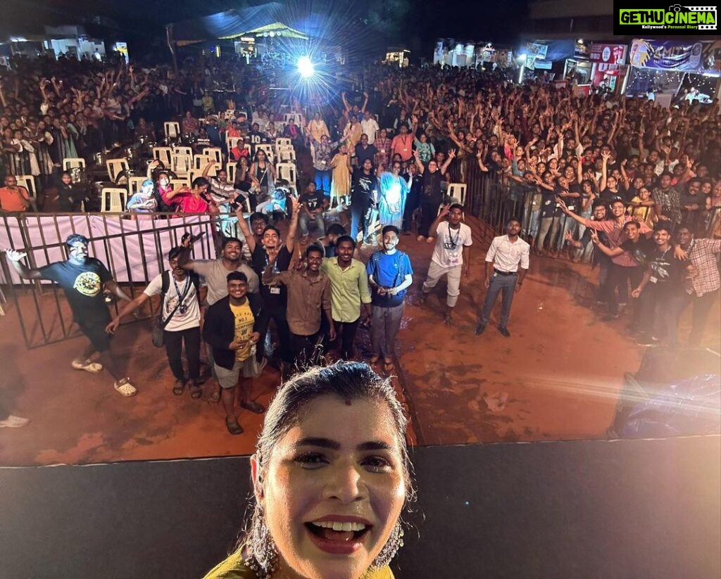Chinmayi Instagram - This was the BEST! A heavy downpour and a concert that started late but WHAT A CROWD!! @jipmerspandan you guys are bae ❤️❤️