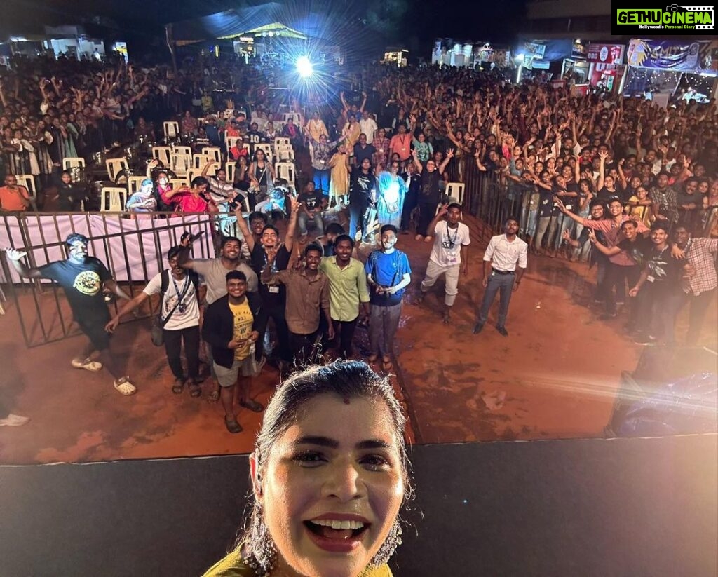 Chinmayi Instagram - This was the BEST! A heavy downpour and a concert that started late but WHAT A CROWD!! @jipmerspandan you guys are bae ❤❤