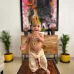 Chinmayi Instagram – Happy Krishna Janmasthami to everyone from our Subhadra and Krishna❤️👣👣