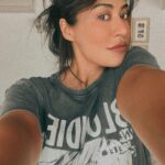 Chitrangada Singh Instagram - Blondie & me & blurry selfies on a rainy day ! ☺️😌🤳🏼 #favtshirt❤ #staycalmandclick