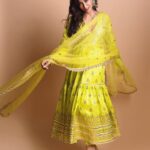 Chitrangada Singh Instagram - For the makar sankranti celebration event in a beautiful @gopivaiddesigns 💛 Jwellery : @aquamarine_jewellery Styled by @eshaamiin1 📸 @lokeshbhoyarphotography