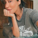 Chitrangada Singh Instagram - Blondie & me & blurry selfies on a rainy day ! ☺️😌🤳🏼 #favtshirt❤ #staycalmandclick