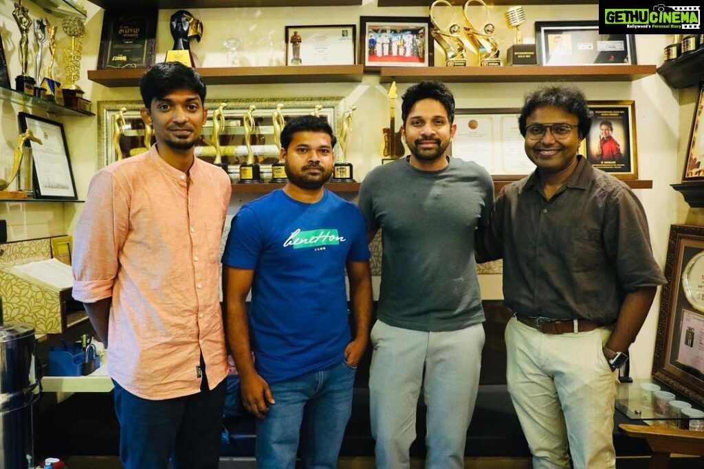 D. Imman Instagram - Recorded Singers Karthik and Swetha Mohan for an untitled project! A Vishal Venkat’s directorial! (Dir of Sila Nerangalil Sila Manithargal) Starring Arjun Das in the lead! Produced by Gembrio Productions! Lyric by Mani Amuthavan! A #DImmanMusical Praise God!