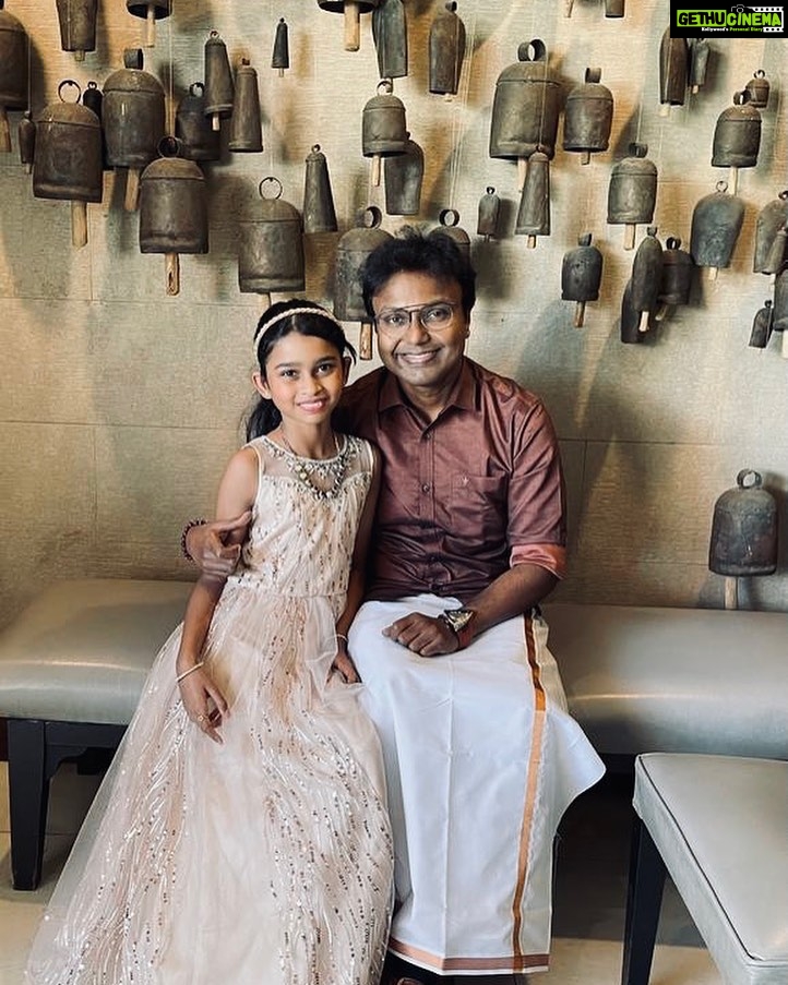 D. Imman Instagram - “The Lord your God is with you, he is Mighty to save. He will take great delight in you, he will quiet you with his love, he will rejoice over you with singing.” - Zephaniah 3:17 Hearty Birthday wishes my Dear Daughter Nethra! Have a blessed year ahead!