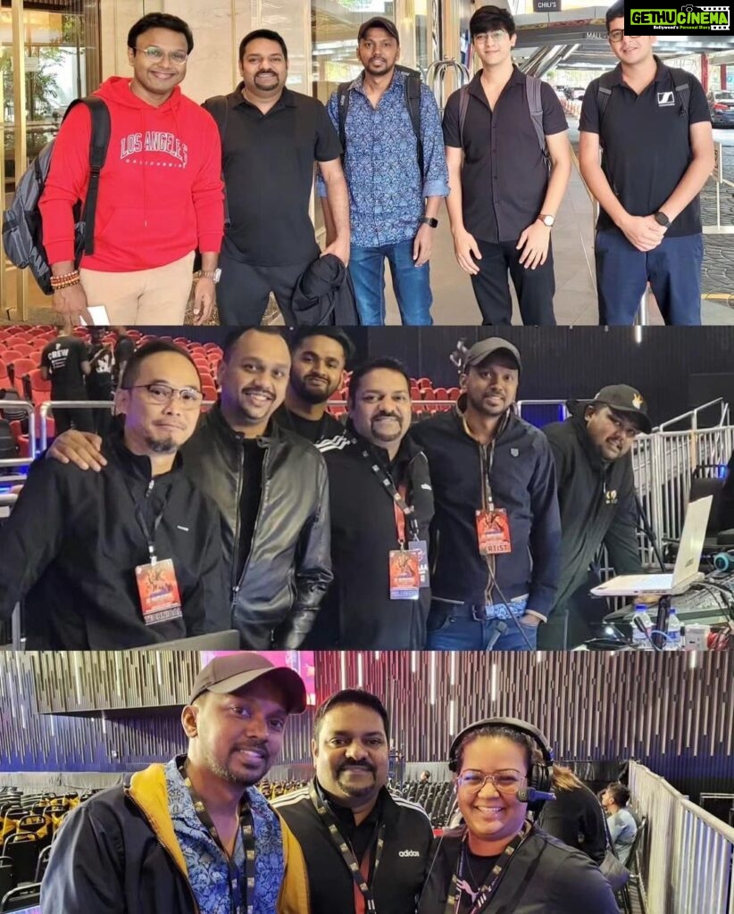 D. Imman Instagram - Glad to have worked with this amazing team for my live concert in Malaysia “Katcheri Aarambam” Thanks Shiran Mather,Nirmala Jadoonanan,Zen from Matchbox Mediaworks. And Sound team Ashwin and Aman! 👍❤️ @shiran_mather @njadoonanan @shwinonthemix @vdjzen