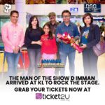 D. Imman Instagram - The man of the show arrived KL to rock the stage Makkaley 🎉🎊 Tickets are selling fast, Grab yours now Kacheri Arambam🔥🔥🔥 …. We proudly present to you D’imman Live in Kuala Lumpur 2023 Presented to you by @dsg_creations @immancomposer @datosrig @sivanair28 Save your date and Grab your tickets Makkaley✌️😎. TICKETS ARE OPEN FOR SALE Grab your tickets from ticket2u.com.my 🙌 For more info 012-4886225 WhatsApp only🙌 Don’t forget to like and share our official pages. Follow our official pages to be connected 🙌 Insta : @showprolive98 Facebook : @Showpro Live Tik Tok : @Showpro_Live #dimman #kacheriarambam #DSG #DSGcreations #datosrig #concert2023 #showproentertainment #showprolive #india #bigconcert #tamilconcert #indianbigconcert #malaysianconcert #malaysiaconcert #bigconcertmalaysia #tamilconcertmalaysia #oldisgold #fetureconcert #1millionaudition #gopop
