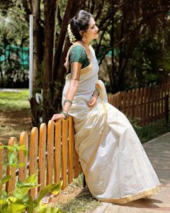 Deepthi Manne Instagram - Ease. Effortless + Elevated Elegance. The formula of any saree.