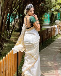 Deepthi Manne Instagram - Ease. Effortless + Elevated Elegance. The formula of any saree.