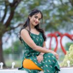Deepthi Sunaina Instagram - 🍀 #deepthisunaina . . . . . 👗: @navya.marouthu 📸: @landscapephotography19 Location: @nstudios_prewedding