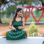 Deepthi Sunaina Instagram – 🍀
#deepthisunaina
.
.
.
.
.
👗: @navya.marouthu 
📸: @landscapephotography19 
Location: @nstudios_prewedding