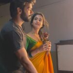 Deepthi Sunaina Instagram - BTS #emone @iamvjvishal Thanks for all those laughs🤗❤️ . . . #deepthisunaina #vjvishal