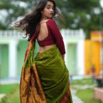 Deepthi Sunaina Instagram - 💚♥️ . . . . . Outfit: @kulkarni_sisters 📸 : @thehashtag_photography Location: @mrandmrsstudiohyd MUA: @panduchalapati