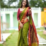 Deepthi Sunaina Instagram - 💚♥️ . . . . . Outfit: @kulkarni_sisters 📸 : @thehashtag_photography Location: @mrandmrsstudiohyd MUA: @panduchalapati