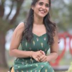 Deepthi Sunaina Instagram – Me to myself: And suddenly all the love songs are about you❤️🤪
#deepthisunaina
.
.
.
.
.
.
👗: @navya.marouthu 
🎥 : @landscapephotography19 
Hair: @skinoccassionssalon 
Location: @nstudios_prewedding