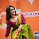 Deepthi Sunaina Instagram - 💚♥️ . . . . . Outfit: @kulkarni_sisters 📸 : @thehashtag_photography Location: @mrandmrsstudiohyd MUA: @panduchalapati #deepthisunaina