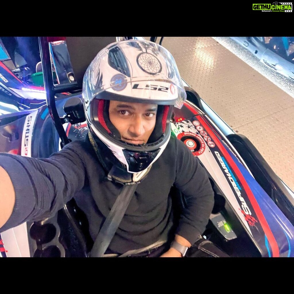 Devi Sri Prasad Instagram - It was an AMAZINGGG time at @superchargedenj the WORLD’s LARGEST INDOOR GO-CARTING in EDISON, NJ.. Thank You sooo much Dear MAYOR @mayorsamjoshi sirr for inviting me here ❤🎶🤗 It was an absolute pleasure meeting You !!! 🎶🤗