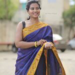 Dhivya Duraisamy Instagram - Sometimes our elder's saree become our fav😍... like this one 😍 Hairstylist @abi_makeover_artistry @ammuabida PC @flashbaack_photo & @manobharath_t @jaggu_rm @darrshan_adithiya