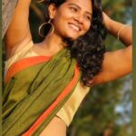 Dhivya Duraisamy Instagram - 💚 PC @palani_actor Costume @askcouturesaree