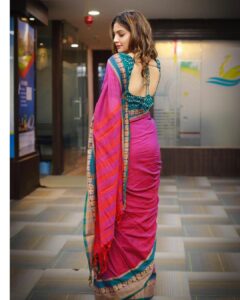 Diksha Panth Instagram - Someday someone is going to look at you like you’re the best thing in the world😍 #dikshapanth #follow 
 
 PC 📸: @rameshsettipalli7 
Styling : @rishika_kishan 
MUA : @wow_bridal_studio 
Outfit : @kowshiki_couture