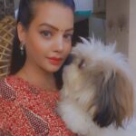Diksha Panth Instagram – I just want someone who looks at me the way max looks at me☺️ #love #peace #loyalty #berealbetrue #doglover #follow #instagram #followers #instadaily #deekshapanth